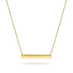 14K Yellow Gold Smooth Bar ID Necklace - NK6600Y4JJJ-Gabriel & Co.-Renee Taylor Gallery