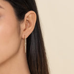 14K Yellow Gold Spike Graduating Diamond Fish Wire Drop Earrings Kaslique Collection - EG15744Y45JJ-Gabriel & Co.-Renee Taylor Gallery