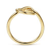 14K Yellow Gold Twisted Heart Pretzel Ring - LR51803Y4JJJ-Gabriel & Co.-Renee Taylor Gallery