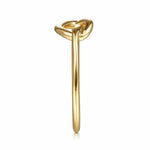 14K Yellow Gold Twisted Heart Pretzel Ring - LR51803Y4JJJ-Gabriel & Co.-Renee Taylor Gallery