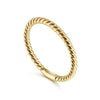 14K Yellow Gold Twisted Rope Stackable Ring - LR51173Y4JJJ-Gabriel & Co.-Renee Taylor Gallery