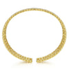 14K Yellow Gold Wide Diamond Cage Cuff Bracelet - BG4284-6Y45JJ-Gabriel & Co.-Renee Taylor Gallery