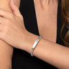 14K Yellow Gold and 925 Sterling Silver Bujukan Personalize Open Bangle Bracelet - BG5105-62MZJJJ-Gabriel & Co.-Renee Taylor Gallery