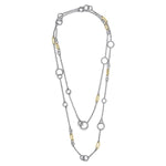 14K Yellow Gold and 925 Sterling Silver Bujukan Transformable Layered Necklace - NK7716-60MZJJJ-Gabriel & Co.-Renee Taylor Gallery