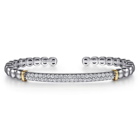 14K Yellow Gold and 925 Sterling Silver Bujukan White