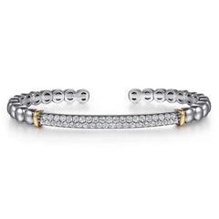 アクセサリー jproducts sazanami bangle 02 PT900 K18 / PT900 diamond line bangle - J_Products