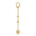 14K Yellow Gold Bujukan Ball Leverback Drop Earrings - EG15498Y4JJ-Gabriel & Co.-Renee Taylor Gallery