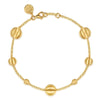 14K Yellow Plain Gold Bujukan Ball Station Bracelet - TB5133Y4JJ-Gabriel & Co.-Renee Taylor Gallery