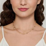 14K Yellow Plain Gold Bujukan Ball Station Necklace - NK7980Y4JJ-Gabriel & Co.-Renee Taylor Gallery