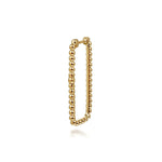 14K Yellow Plain Gold Bujukan Beads 30mm Rectangle Hoop Earrings Bujukan Collection - EG15321Y4JJJ-Gabriel & Co.-Renee Taylor Gallery