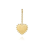 14K Yellow Plain Gold Bujukan Engravable Heart Medallion Pendant With Detachable Bail - PT7652Y4JJJ-Gabriel & Co.-Renee Taylor Gallery