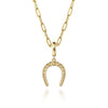 14K Yellow Plain Gold Bujukan Horseshoe Charm Pendant - PT7554Y4JJJ-Gabriel & Co.-Renee Taylor Gallery