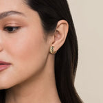 14K Yellow Plain Gold Bujukan Huggie Earrings - EG15320Y4JJJ-Gabriel & Co.-Renee Taylor Gallery