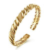 14K Yellow Plain Gold Bujukan Split Bangle Bracelet - BG5127-62Y4JJJ-Gabriel & Co.-Renee Taylor Gallery