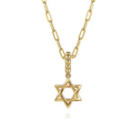 14K Yellow Plain Gold Bujukan Star Of David Charm With Detachable Bail - PT7553Y4JJJ-Gabriel & Co.-Renee Taylor Gallery