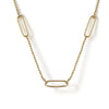 14K Yellow Plain Gold Bujukan and Link Station Necklace - NK7804Y4JJJ-Gabriel & Co.-Renee Taylor Gallery