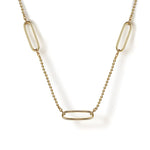 14K Yellow Plain Gold Bujukan and Link Station Necklace - NK7804Y4JJJ-Gabriel & Co.-Renee Taylor Gallery
