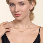 14K Yellow Plain Gold Bujukan and Link Station Necklace - NK7804Y4JJJ-Gabriel & Co.-Renee Taylor Gallery