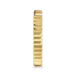 14K Yellow Plain Gold Diamond Cut Stackable Ring - LR52664Y4JJJ-Gabriel & Co.-Renee Taylor Gallery