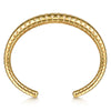 14K Yellow Plain Gold Graduating Cuff Bracelet - BG5128-6Y4JJ-Gabriel & Co.-Renee Taylor Gallery