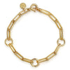 14K Yellow Plain Gold Link Chain Bracelet - TB5065Y4JJJ-Gabriel & Co.-Renee Taylor Gallery
