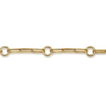 14K Yellow Plain Gold Link Chain Bracelet - TB5065Y4JJJ-Gabriel & Co.-Renee Taylor Gallery