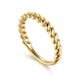 14K Yellow Plain Gold Stackable Ring Contemporary Collection - LR53065Y4JJJ-Gabriel & Co.-Renee Taylor Gallery