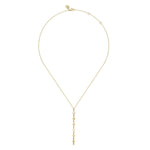 14K Yellow Plain Gold Vertical Bar Necklace - NK7673Y4JJJ-Gabriel & Co.-Renee Taylor Gallery