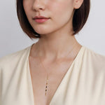 14K Yellow Plain Gold Vertical Bar Necklace - NK7673Y4JJJ-Gabriel & Co.-Renee Taylor Gallery