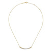 14K Yellow & White Gold Bujukan and Diamond Pavé Curved Bar Necklace - NK6367M45JJ-Gabriel & Co.-Renee Taylor Gallery