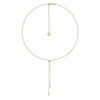 14K Yellow & White Gold Lariat Choker Necklace with Diamond Bar and Spikes - NK6123M45JJ-Gabriel & Co.-Renee Taylor Gallery