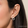 14K Yellow-White Gold Open Circle Twisted Rope and Diamond Stud Earrings - EG13830M45JJ-Gabriel & Co.-Renee Taylor Gallery