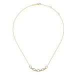 14K Yellow & White Gold Twisted Rope Oval Link Necklace with Diamond Connectors - NK6063M45JJ-Gabriel & Co.-Renee Taylor Gallery