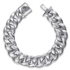 925 Sterling Silver Flat Heavy Chain Bracelet 14mm - TBM4810SVJJJ-Gabriel & Co.-Renee Taylor Gallery