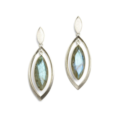 Marquisi Labradorite Earrings - 15736616-Bernd Wolf-Renee Taylor Gallery