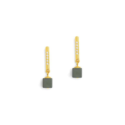 Sencube Hematite Earrings - 15739276-Bernd Wolf-Renee Taylor Gallery