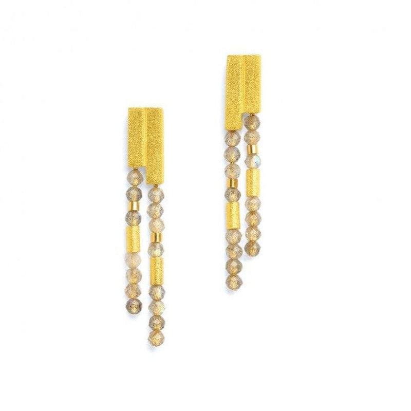 Yaneki Labradorite Earrings-Bernd Wolf-Renee Taylor Gallery