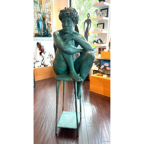"Pensive"-John Henry Waddell-Renee Taylor Gallery