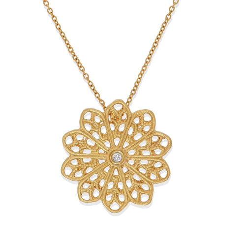 14K Gold Necklace & Diamond - M1970GC-Marika-Renee Taylor Gallery