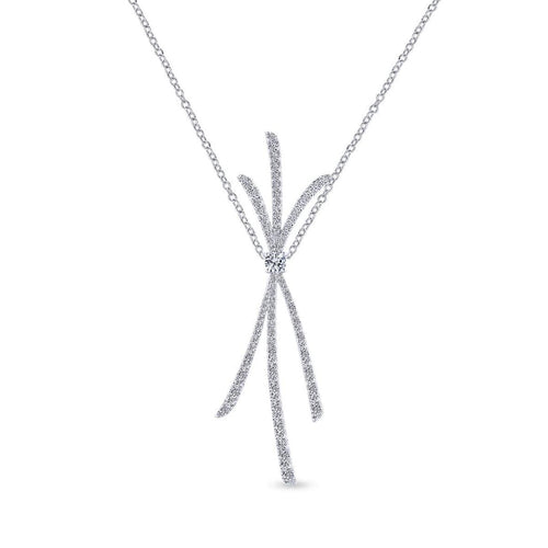 14K White Gold Diamond Necklace – NK5637W84JJ-Gabriel & Co.-Renee Taylor Gallery