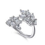 18K White Gold Diamond Bypass Ring – LR52386W84JJ-Gabriel & Co.-Renee Taylor Gallery