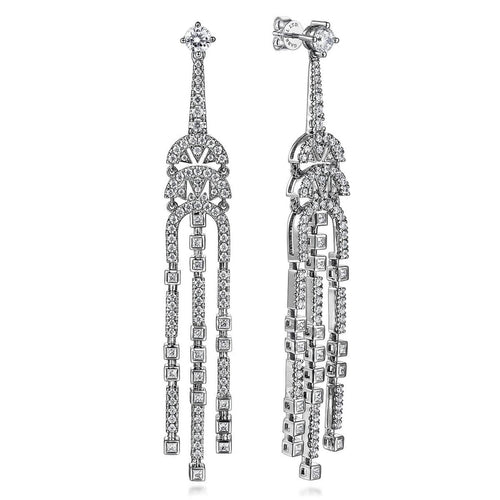 18K White Gold Diamond Chandelier Earrings – EG14562W84JJ-Gabriel & Co.-Renee Taylor Gallery