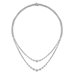 18K White Gold Diamond Necklace – NK6986W84JJ-Gabriel & Co.-Renee Taylor Gallery
