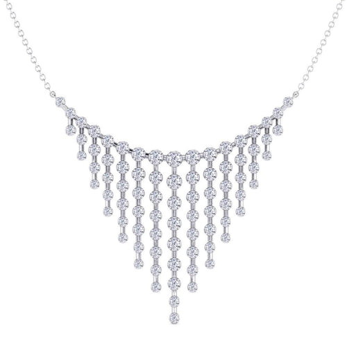 18K White Gold Diamond Necklace – NK7226W84JJ-Gabriel & Co.-Renee Taylor Gallery