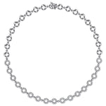 18K White Gold Round Link Diamond Necklace – NK6692W84JJ-Gabriel & Co.-Renee Taylor Gallery