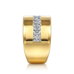 18K Yellow Gold Diamond Cigar Band – LR52417Y84JJ-Gabriel & Co.-Renee Taylor Gallery