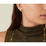 18K Jaipur Citrine Petite Stud Earrings - OB957 QG01 Y 02-Marco Bicego-Renee Taylor Gallery