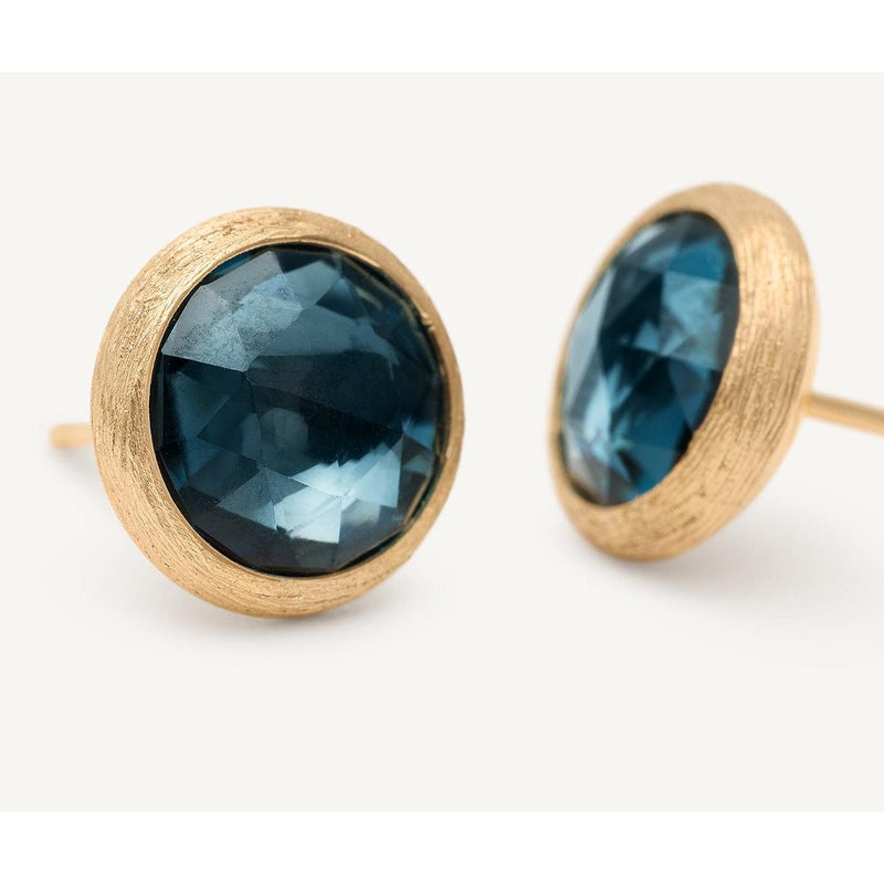 18K Jaipur London Blue Topaz Earrings - OB957 TPL01 Y 02-Marco Bicego-Renee Taylor Gallery