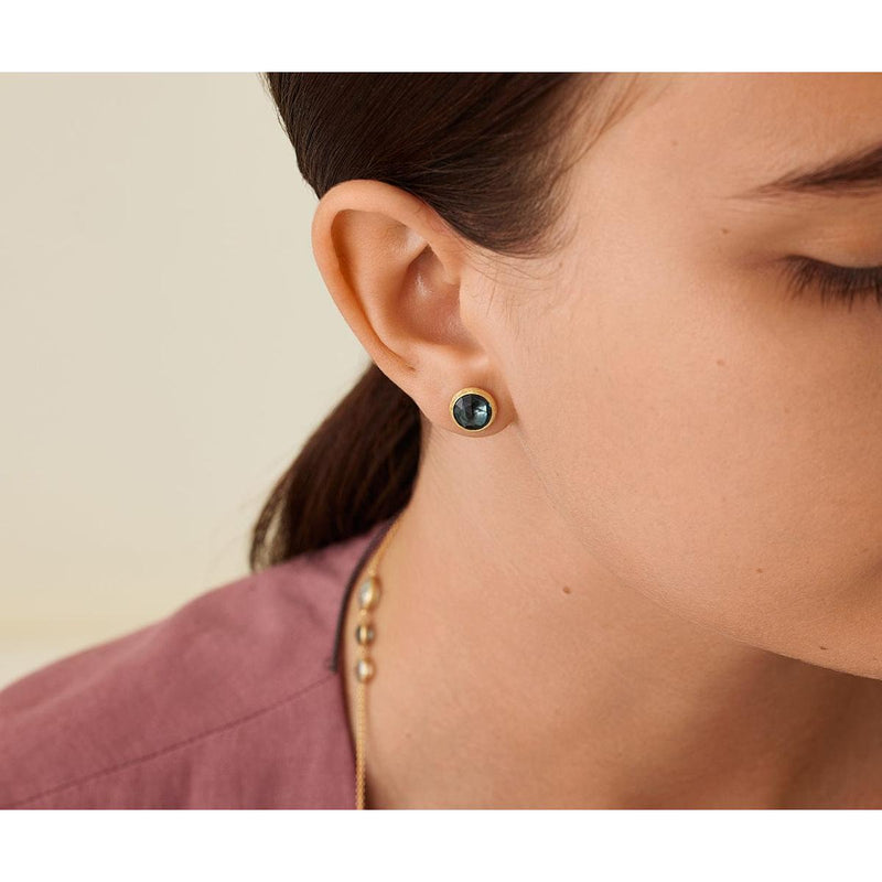 18K Jaipur London Blue Topaz Earrings - OB957 TPL01 Y 02-Marco Bicego-Renee Taylor Gallery