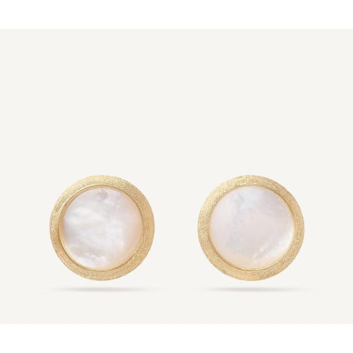 18K Jaipur Mother of Pearl Petite Studs - OB957 MPW Y 02-Marco Bicego-Renee Taylor Gallery